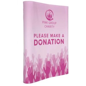 Legend Curved Banner Wall with Wings 1.45m – 2.25m