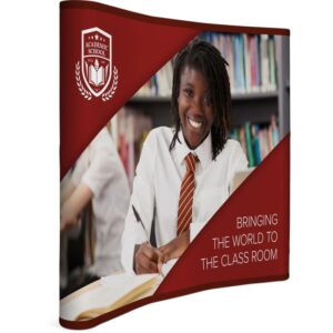 Legend Curved Banner Wall with Wings 2.15m – 2.25m