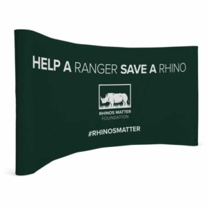 Legend Curved Banner Wall with Wings 4.2m – 2.25m