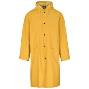 Light Duty Storm Rubberised Polyester/PVC Raincoat – Yellow