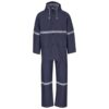 Light Duty Tornado Hi-Viz Reflective Rubberised Rainsuit – Navy