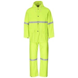 Light Duty Tornado Hi-Viz Reflective Rubberised Rainsuit – Yellow