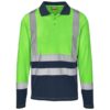 Long Sleeve Surveyor Two-Tone Hi-viz Golf Shirt
