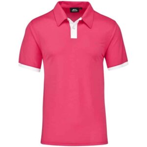 Mens Contest Golf Shirt – Pink