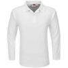 Mens Long Sleeve Boston Golf Shirt – White