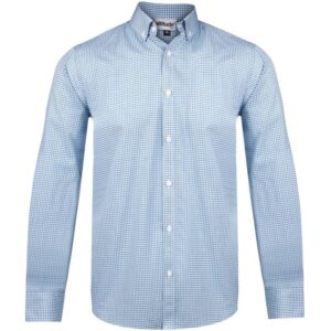 Mens Long Sleeve Edinburgh Shirt – Blue