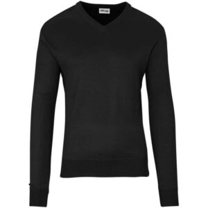 Mens Long Sleeve Peru V-Neck Jersey – Black