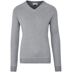 Mens Long Sleeve Peru V-Neck Jersey – Grey