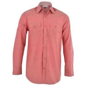 Mens Long Sleeve Ruben Shirt – Red