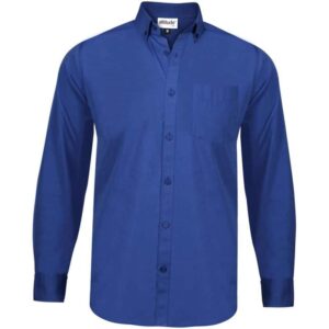 Mens Long Sleeve Viscount Shirt – Royal Blue