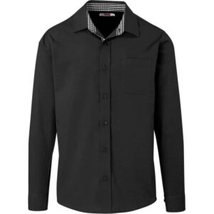 Mens Long Sleeve Warrington Shirt – Black