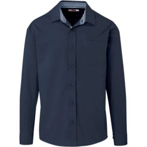 Mens Long Sleeve Warrington Shirt – Navy