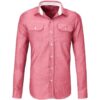 Mens Long Sleeve Windsor Shirt – Red