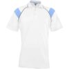 Mens Score Golf Shirt – White Light Blue