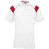 Mens Score Golf Shirt – White Red