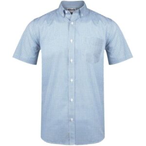 Mens Short Sleeve Edinburgh Shirt – Blue