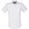 Mens Short Sleeve Huntington Shirt – White Light Blue