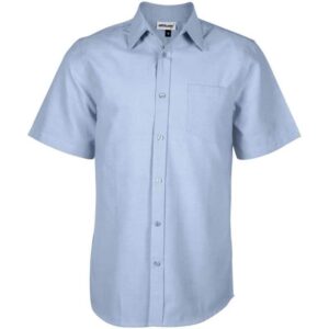 Mens Short Sleeve Oxford Shirt – Light Blue
