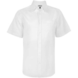 Mens Short Sleeve Oxford Shirt – White