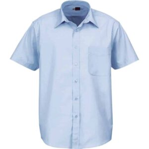 Mens Short Sleeve Washington Shirt – Blue
