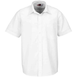 Mens Short Sleeve Washington Shirt – White