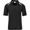 Mens Splice Golf Shirt – Black White