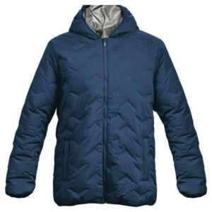 Mock-Quilt Hooded Puffer Mens