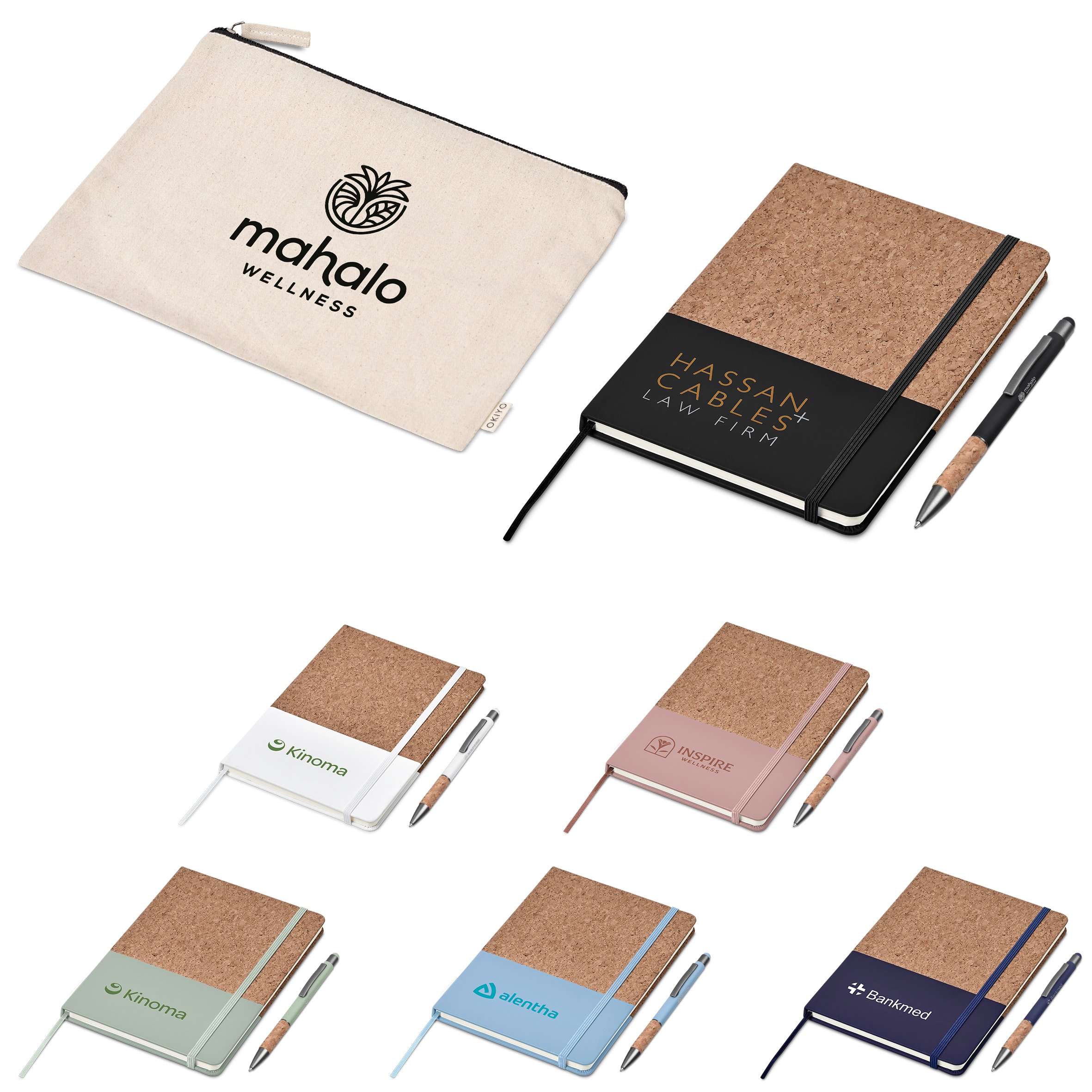 Okiyo Denki Cork Notebook & Pen Set