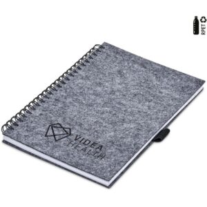 Okiyo Fuji Recycled PET Felt A5 Spiral Notebook
