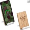 Okiyo Hakka Bamboo – Recycled Aluminium Wireless Charging Phone Stand
