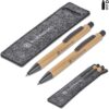 Okiyo Jona Bamboo Ballpoint Pen & Pencil Set