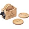 Okiyo Kanpai Bamboo Coaster – Bottle Opener Set