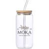 Okiyo Natsu Glass & Bamboo Tumbler – Straw – 500ml