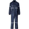 Outdoor Hi-viz Reflective Polyester/PVC Rainsuit – Navy