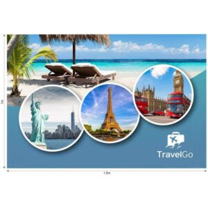 Ovation Sublimated Gazebo 1.5m – 1.5m – Half-Wall (Excludes Hardware)