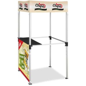 Ovation Sublimated Gazebo 1m – 1m Kiosk – 1 Half-Wall Skin