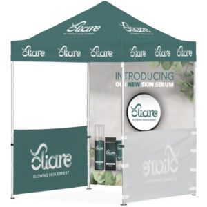 Ovation Sublimated Gazebo 2m – 2m – 2 Half-Wall Skins – 1 Full-Wall Skin