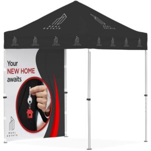 Ovation Sublimated Gazebo 2m – 2m Petite Frame – 1 Full Wall Skin
