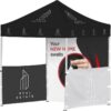 Ovation Sublimated Gazebo 2m – 2m Petite Frame – 2 Half-Wall Skins – 1 Full-Wall Skin