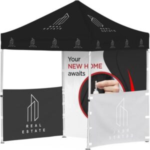 Ovation Sublimated Gazebo 2m – 2m Petite Frame – 2 Half-Wall Skins – 1 Full-Wall Skin