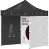 Ovation Sublimated Gazebo 2m – 2m Petite Frame – 3 Full-Wall Skins