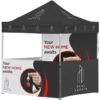 Ovation Sublimated Gazebo 2m – 2m Petite Frame – 3 Half-Wall Skins – 1 Full Wall Skin