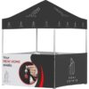 Ovation Sublimated Gazebo 2m – 2m Petite Frame – 4 Half-Wall Skins