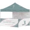 Ovation Sublimated Gazebo 3m – 3m – 3 Half-Wall Skins – 1 Full-Wall Skin