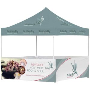Ovation Sublimated Gazebo 3m – 3m – 4 Half-Wall Skins