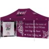 Ovation Sublimated Gazebo 4.5m – 3m – 1 Long Full-Wall Skin – 1 Short Full-Wall Skin