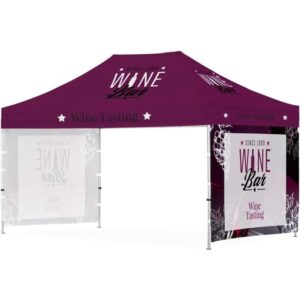 Ovation Sublimated Gazebo 4.5m – 3m – 2 Short Full-Wall Skins