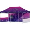 Ovation Sublimated Gazebo 6m – 3m – 1 Long Full-Wall Skin – 2 Short Half-Wall Skins