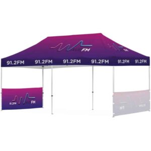 Ovation Sublimated Gazebo 6m – 3m – 2 Short Half-Wall Skins