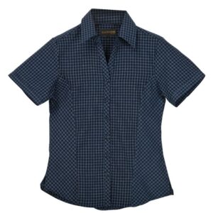 Pioneer Check Blouse Short Sleeve Ladies